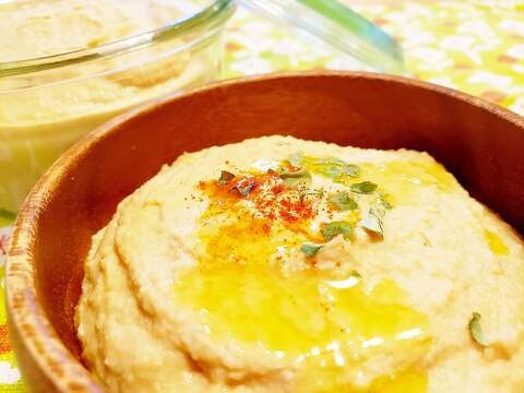 チーズのフムス(ひよこ豆のディップ)